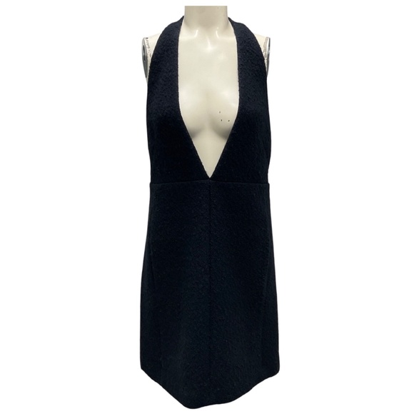 CHLOE ICONIC NAVY SLEEVELESS BOUCLE WOOL DRESS - Picture 1 of 5